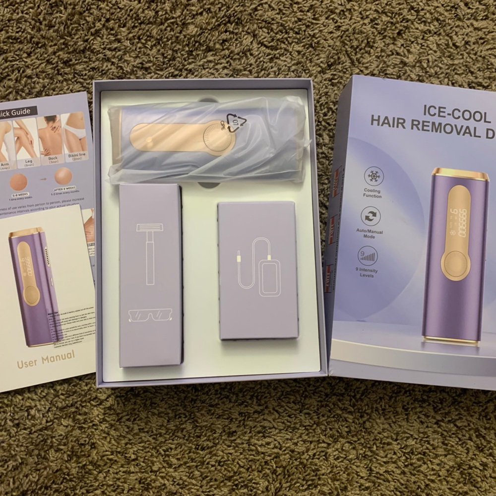 Ice Cool Hair Removal Device - Purple